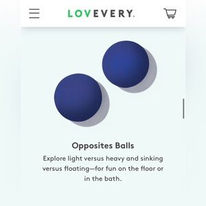 Lovevery Blue Opposites Balls